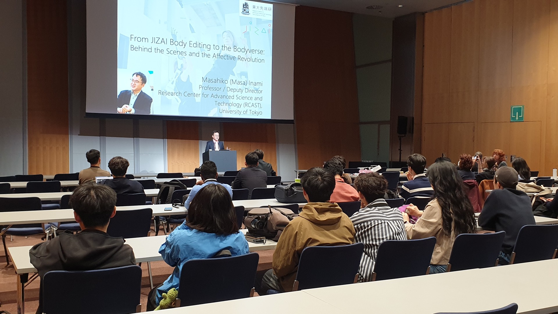 Keynote by Prof. Masahiko Inami at CHI 2026 workshop